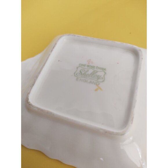 Vintage Shelley Floral Chintz Maytime Jam Trinket Dish 1940's RARE! - Picture 7 of 11